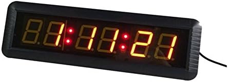 14"x4"x1.5" LED Wall Clock Support 12/24 Hour Display Countdown/up Timer Stopwatch Function