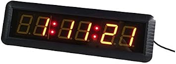 14"x4"x1.5" LED Wall Clock with 12/24 Hour Display Countdown/up Timer Stopwatch Function