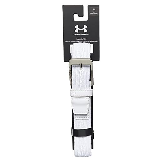 Under Armour Men's Braided Golf Belt , White (100)/None , 42