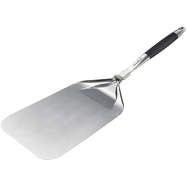 Enders® Łopatka do pizzy klasy premium, ze stali nierdzewnej, zasuwa na środku, składana, ergonomiczny uchwyt, powierzchnia Soft Touch, łatwe przenoszenie pizzy, akcesoria do grilla #8770