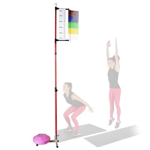 Probador de salto vertical, base estable, equipo de entrenamiento de salto alto para entrenamiento de baloncesto y voleibol (3.9-11.5 pies)