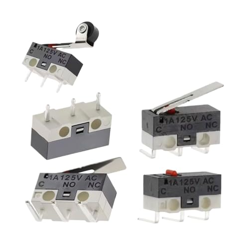 Micro interrupteur de fin de course 125V 1A terminal PCB SPDT avec levier à roulette - 2