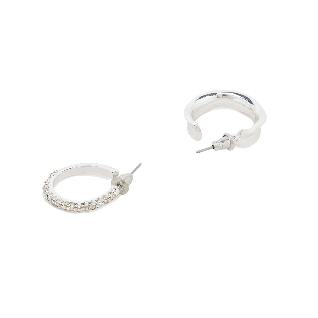 See full amazon price history chart for Lilly & Sparkle Alloy Stone Studded and Simple Silver Plated Hoop Earrings for Women - Set Of 4 Lilly & Sparkle Alloy Stone Studded and Simple Silver Plated Hoop Earrings for Women - Set Of 4 (B09DTB1K79) Amazon Price History, Amazon Price Tracker