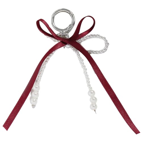YAOGUI Pearls Bauketten Schlüsselbeutel Charme Car Keyrings Bag Charme Accessoires Für Geldbeutel Rucksack Dekorationen Valentinstag Geschenke Ästhetische Reize Für Handtaschen