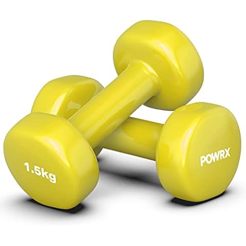 POWRX Haltères en Vinyle 1,5 kg Cover