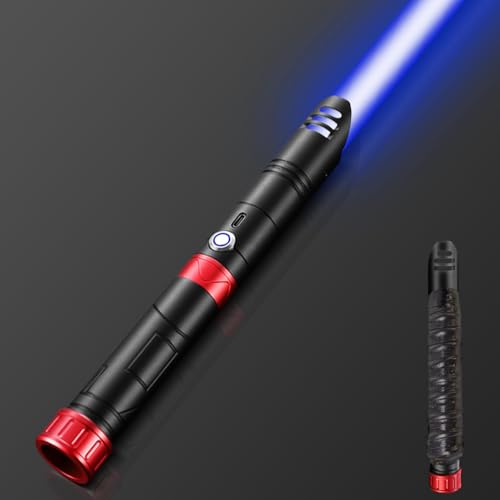 TAMOXI Lightsaber, FX Dueling Light Sabers with 14 RGB Infinie Colors Changeable & 4 Sound Fonts, Rechargeable Toy Sword with Metal Hilt for Halloween, Cosplay Party, Christmas, Birthday Gifts