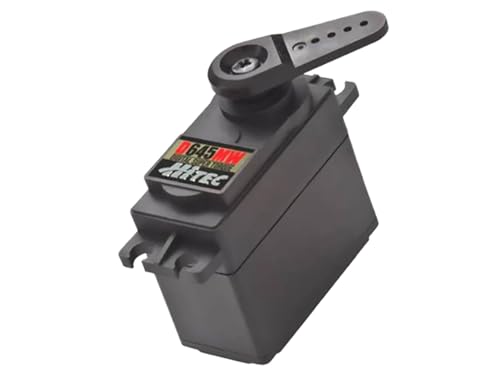 Hitech RCD 36645 D-645Mw Servo d'engrenage métallique à couple élevé, 32 bits, 0,17 Sec/5102,9 g @ 7,4 V