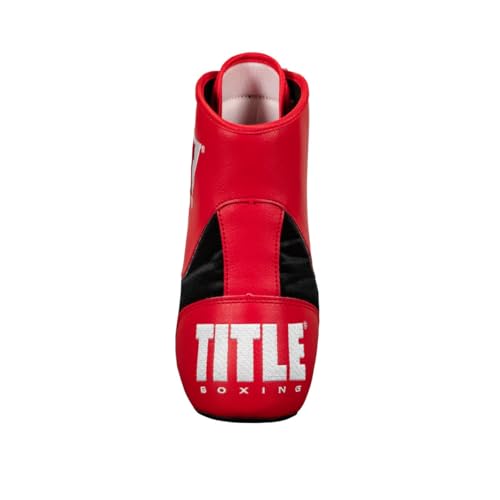 Title Boxing Speed-Flex Encore Mid-Top Boxing Shoes: MMA, Kickboxing, Boxing Boots - Red/Black