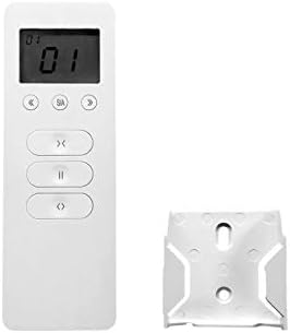 ABALON 16 Channel Remote Control for Motorized track, with Wall bracket, White, Electric Curtain Tracks Remote Control, Motorized Curtain Track
