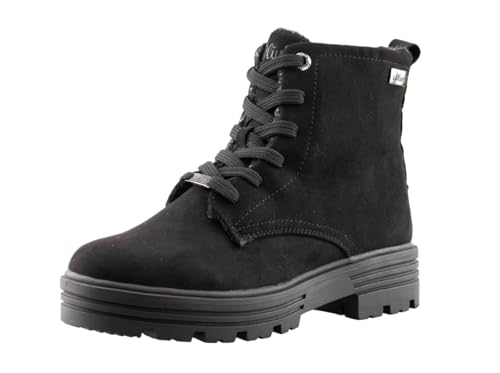 Ladies' Winter Warm Lined Combat Fashion Casual Zip Ankle Boots, Size UK