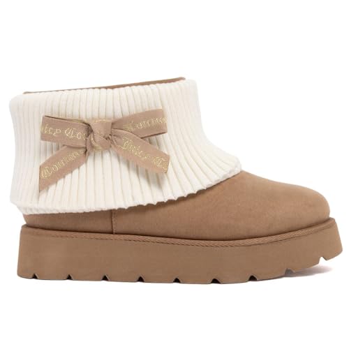 Juicy Couture Women’s Fashion Boots – Cozy Ankle Booties with Chunky Lug Sole, Soft Upper, and Pull-On Fit for Cold Weather Comfort2