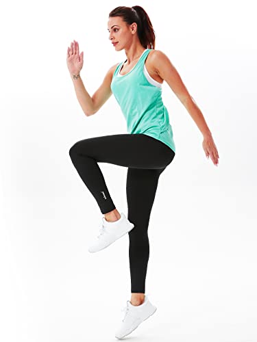 Silkworld Open Back Workout Tops For Women Racerback Tank Tops Yoga Shirts Athletic Running Workout Tops For Women Green #TOP5