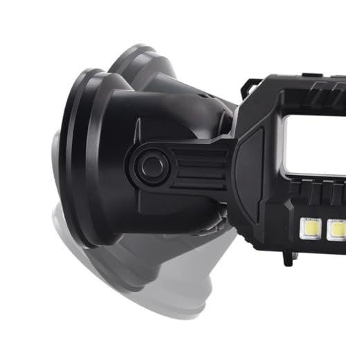 Image of Glaceon Rechargeable Spotlight Flashlight, High Lumens Handheld Spotlight,LED Searchlight 6 Light Modes Foldable Tripod for During Hurricane,Emergency,Outages,Hunting, Hiking, Camping (GC-09)