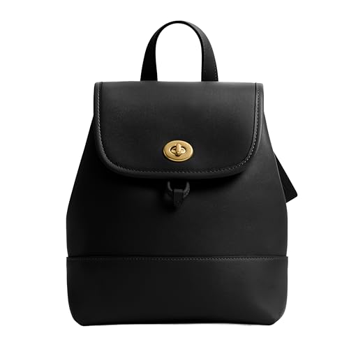 Coach Womens Turnlock Backpack Black One Size