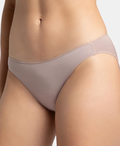 Image of Jockey 1803 Women Medium Coverage Micro Modal Elastane Stretch Bikini with Concealed Waistband and StayFresh Treatment