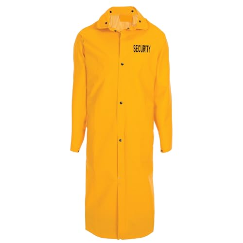 First Class Full-Length Yellow Raincoats 100% PVC, Security ID