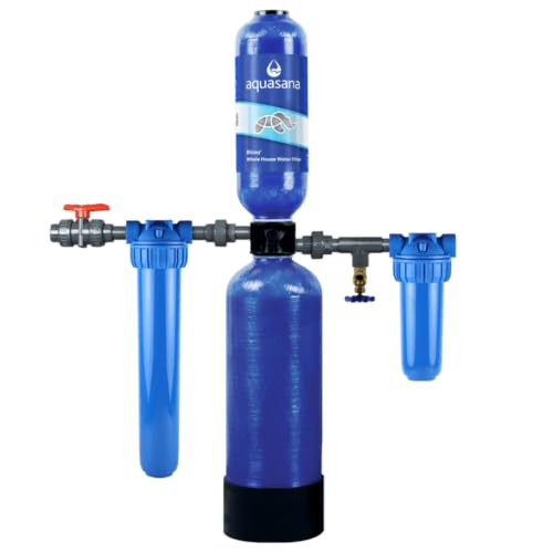 Image of Aquasana Whole House Water Filter System | 1,000,000 Gallons | Carbon & KDF Media | Reduces 97% Chlorine & Sediment | Includes Pre- and Post-Filters | Rhino WH-1000