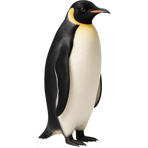 Image of Penguin 4FT Life Size Cardboard Cutout, Fun Animal Standup, 1 PC | 1 PC Penguin 4FT Life Size Fun Animal Standup Cardboard Cutout for Events, Party Decor, Birthday & Photos