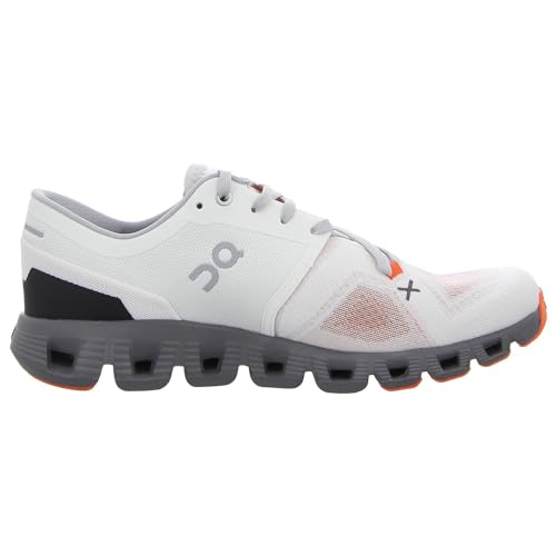 Image of On Men's Cloud X 3 Sneakers, Ivory /Alloy, 14 Medium US