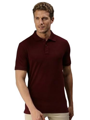 Image of Lux Cozi Men's Cotton Solid Polo Tshirt | Collar Tshirts | Half Sleeves | Stylish & Premium All Day Wear | Pack of 1