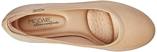 Tamanco Rasteiro Napa Sense, Modare, Feminino, Bege, 34
