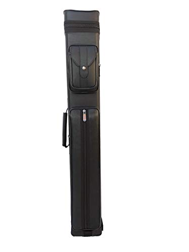 Gator 2020 New Champion Instroke Leather Cue Cases 4x6 Holds 4 Butts and 6 shafts Pool cue (I-62605B Black)