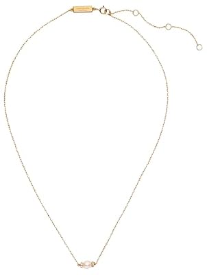kate spade new york Fine Jewelry Meant To Be Pearl and Diamond Pendant, Gold/Pearl, One Size