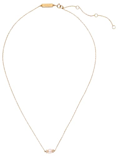kate spade new york Fine Jewelry Meant To Be Pearl and Diamond Pendant, Gold/Pearl, One Size