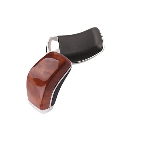 JWLYGMD for Lexus for Toyota for Mark X for Reiz X120 2004-2009 Automatic AT Leather Carbon Car Shift Gear Knob Lever Gaitor Boot Cover(Red Mahogany)