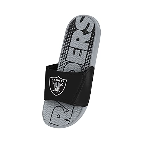 FOCO Las Vegas Raiders NFL Mens Gradient Wordmark Gel Slide - L3