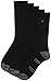 Calvin Klein Mens Crew Socks - 5 Pack Moisture-Wicking Cushioned Crew Athletic Socks for Men for Training & Running, Size 7-12, All Black