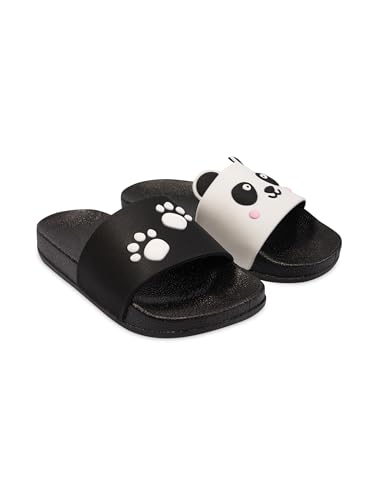 Dedoles Badeschuhe & Hausschuhe viele lustige Designs Bücher Kaffee Katze Party Pizza Dackel Fuchs Panda Delfin Geschenk, Farbe: Pandapfoten, Gr.: 31 EU