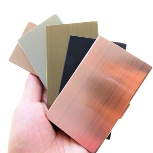 Slim Business Card Case for Men & Women, Pocket Metal Case, Professional Stainless Steel Business Card Holders, Purse Name Card Holder, Buckle Style Shut3