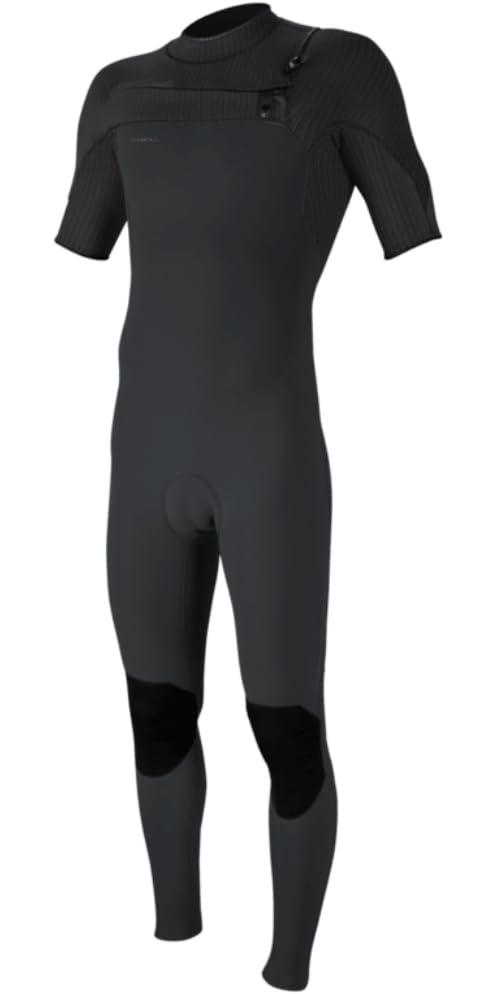 O'NEILL 2026 Hommes Hyperfreak 2mm Chest Zip Manches Courtes Combinaison Néoprène 5497 - Tempered Steel/Graphite