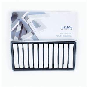 Seawhite Compressed Charcoal Sticks 12pcs - White