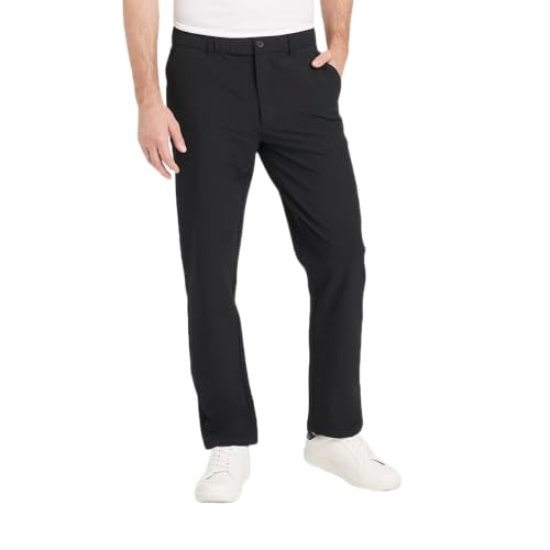 Goodfellow & Co Men's Tech Relaxed Travel Trousers - (Large, Black)