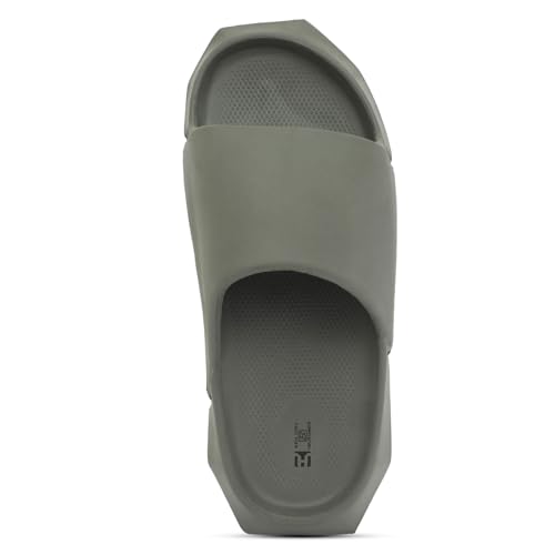 Image of Hygear Men's Geometry EVA Slides | Ultra Soft Cushion | Lightweight | Waterproof | Stylish |Anti-Skid | Comfortable Everyday Slides for Men