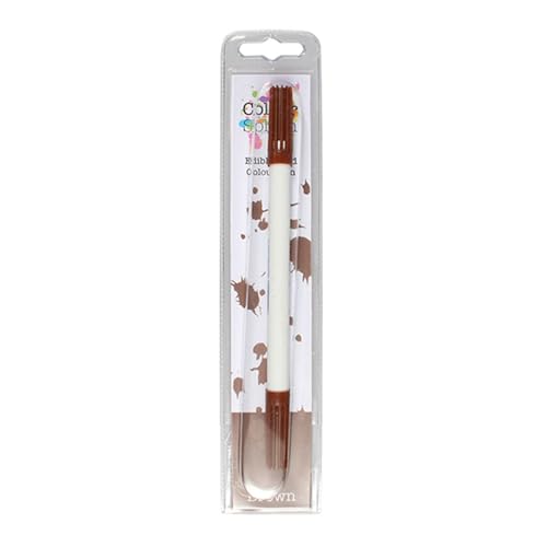 Colour Splash Edible Food Colouring Pen, Dual Tip Icing Pens, Food-Safe Paint Markers for Writing Messages & Drawing on Cakes & Cupcakes, Colourful & Easy to Use - Brown 2ml, 75140