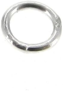.925 Sterling Silver Round Closed Soldered Jump Rings Wire 4mm 5mm 6mm 7mm /Findings/Bright