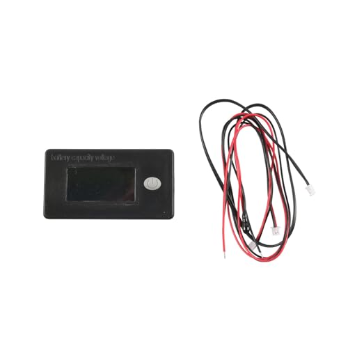 Voltímetro para Carrito de Golf | Pantalla Lcd Para Carrito De Golf Con Sensor De Temperatura | Voltímetro En Real Para Vehículos Y Barcos Control Salud Batería