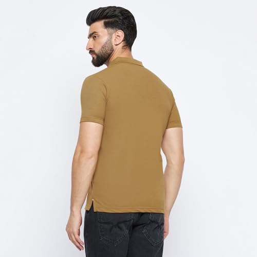 Image of NEVA Men's Regular Fit Half Sleeve Polo Neck T-Shirt with Chest Pocket