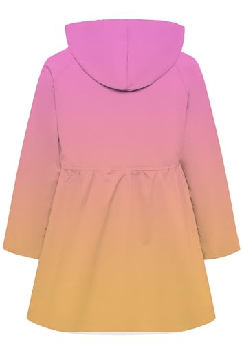 Image of Betusline Girl's Single Breasted Trench Coat Hooded Dress Coat Outerwear, 2-14 Years