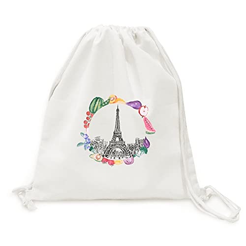 Sac en tissu pliable Tour Eiffel cadeau souvenir de France pour vos courses