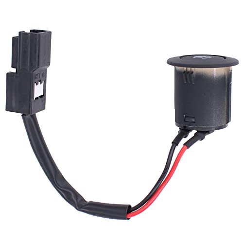 Interrupteur de déverrouillage bouton de commande plastique noir pour trappe - 2