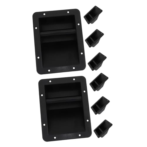 DOITOOL 2sets Speaker Handle Part Amplifier Handle Replacement Easy Install Lightweight Space-Saving Speaker Grasp 4pcs*2