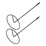 Cabilock 2個 ステンレス製レホルダー 耐久性に優れた直棒スパイク レストラン オフィス 店舗向け伝票収納器具 ブラックデスクトップ用便利