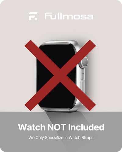 Image of Fullmosa Slim Metal Band for Apple Watch 42(S10 /11) 41 40 38mm, Black | Steel Replacement Strap for iWatch SE 3 /2 /1 Series 9 /8 /7 /6 /5 /4 /3 2 /1 Women (NO WATCH)