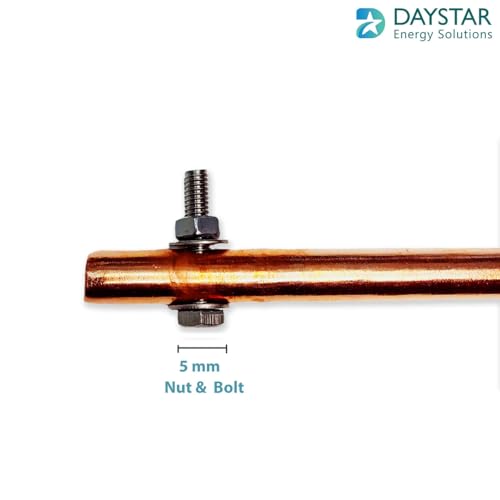Image of Copper Bonded Earth Rod | 4 Feet,12mm, 100 Microns | (Pack of 2)