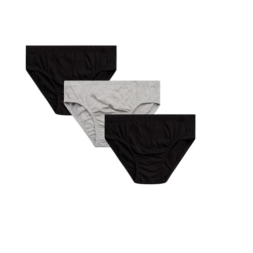 Image of Acumen Men's Underwear Briefs 3-Pack - 100% Combed Cotton, Anti-Bacterial Technology - Premium Ultrasoft Waistband