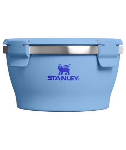 STANLEY Adventure Fresh-to-Table Leakproof Bowl 1 qt | Vacuum Insulated Food Container | Airtight Lid | Packable for Lunch & Meal Prep | Stainless Steel | BPA-Free | Dishwasher Safe | Blue Sky